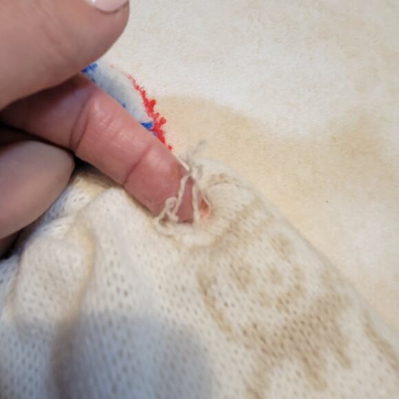 Vintage Pillsbury Doughboy Hat & 56" Long Scarf Set Poppin' Fresh Blue & White - Picture 5 of 11